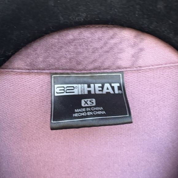 32 Degree Heat Flannel Printed Button Down Layer Shirt, Womens XS Purple Pink - Picture 2 of 4